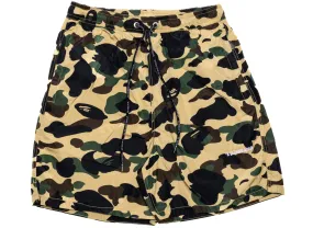 A Bathing Ape 1st Camo Beach Shorts in Yellow