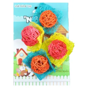 A&E Nibbles Loofah Bon Bons Small Animal Toy