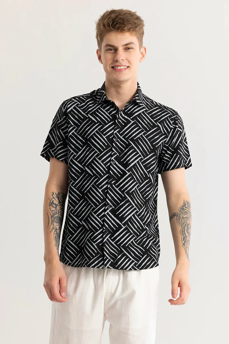 Absyss Black Abstract Shirt