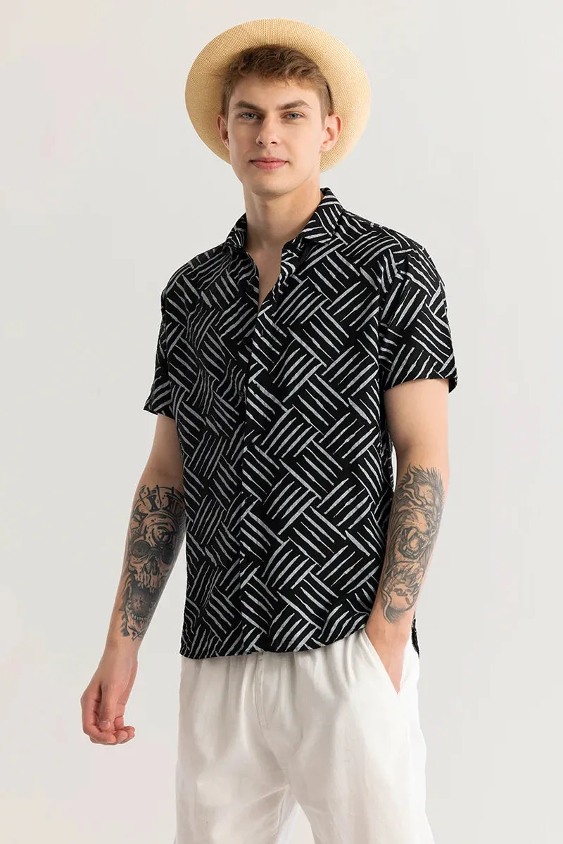 Absyss Black Abstract Shirt