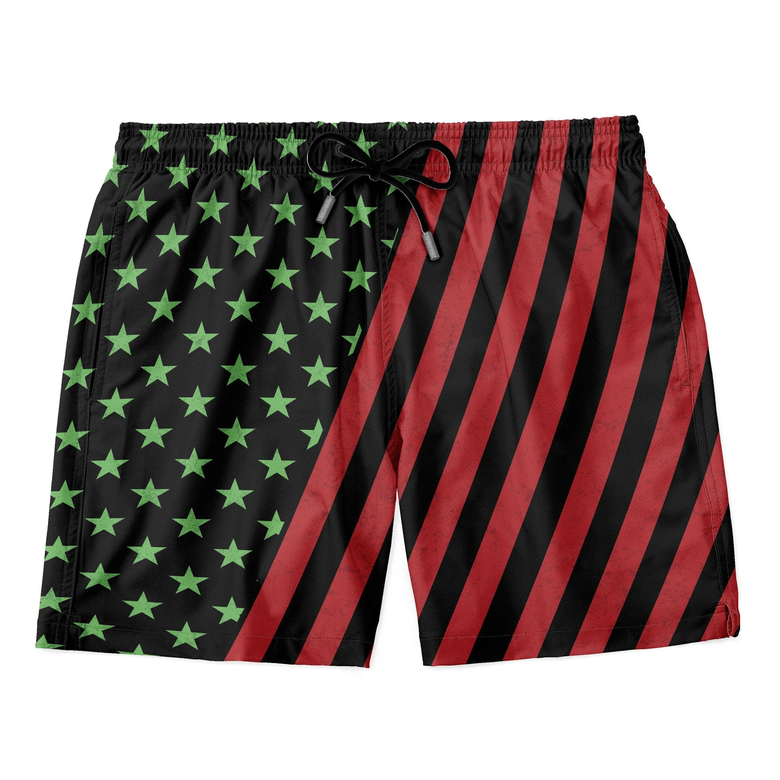 African American Flag T-shirt and Shorts Set