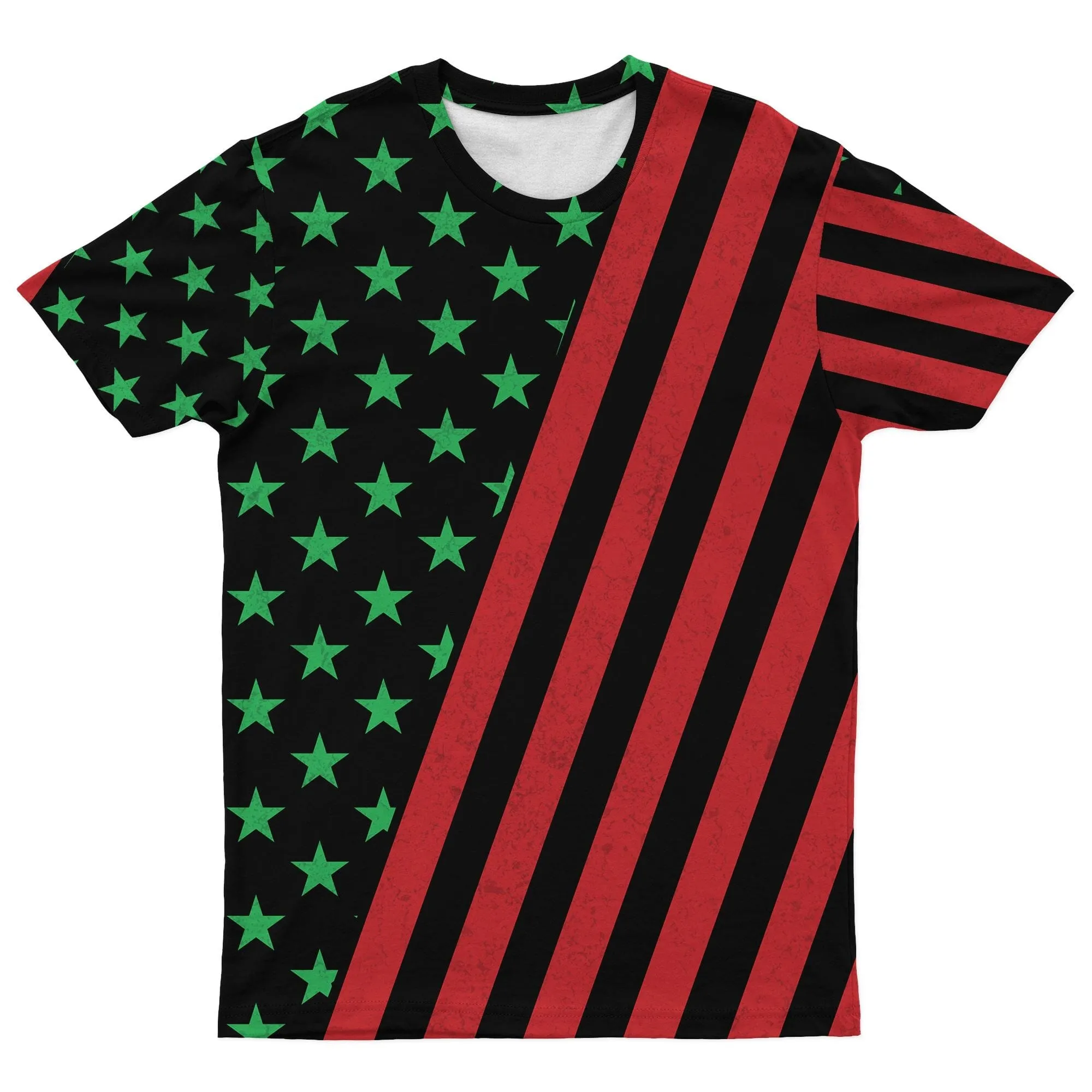 African American Flag T-shirt and Shorts Set