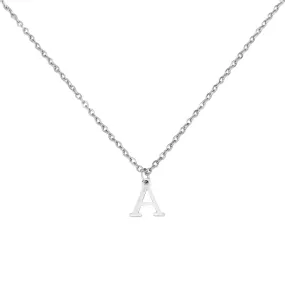 Alphabet Necklace Silver