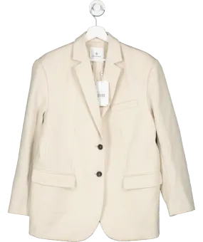 Anine Bing Cream Off White Blazer UK M