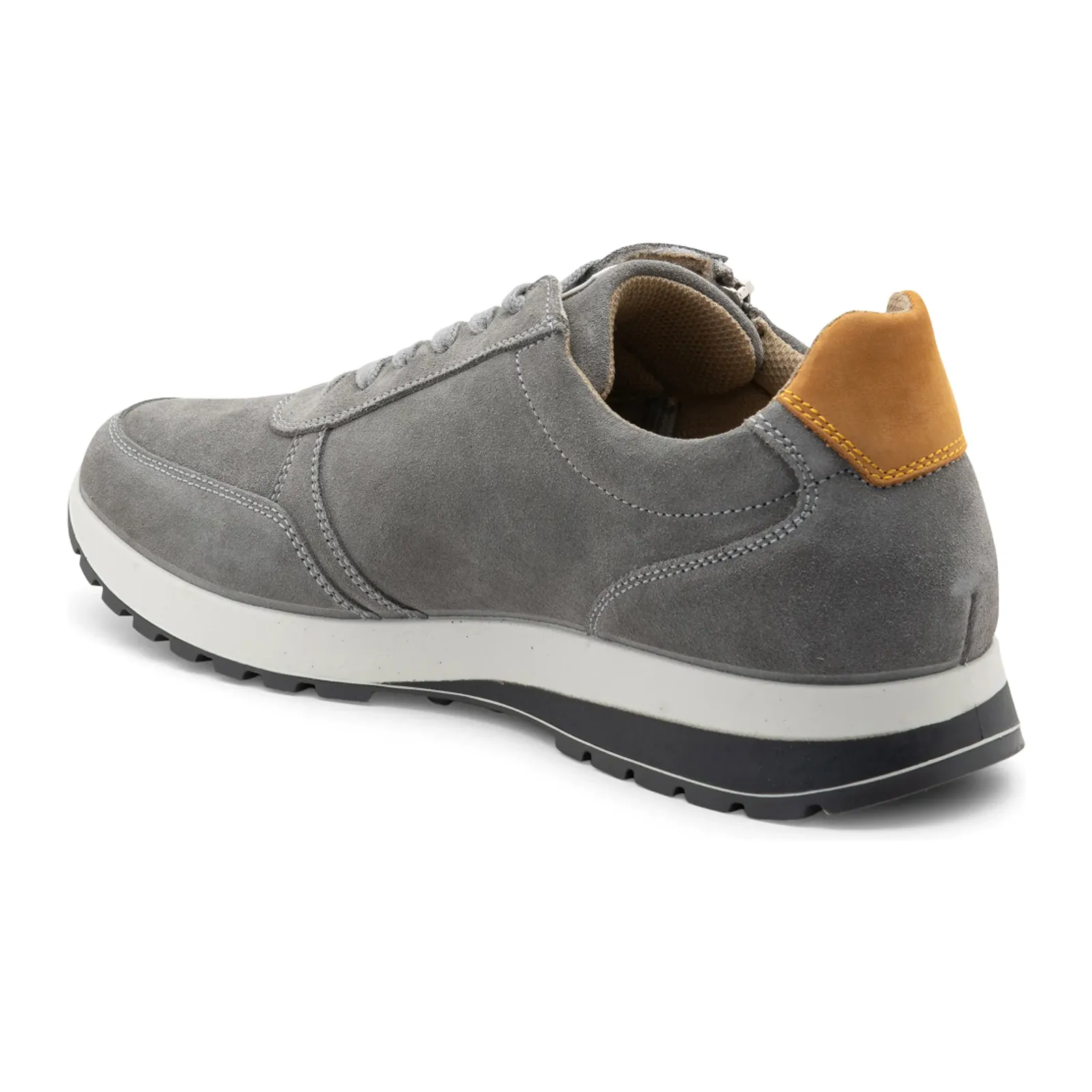 Ara Murray Lace Up Sneaker (Men) - Grey/Rust