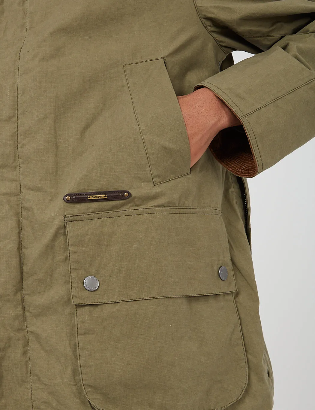 Barbour Gold Standard Ripstop Beaufort Casual Jacket - Dusky Green