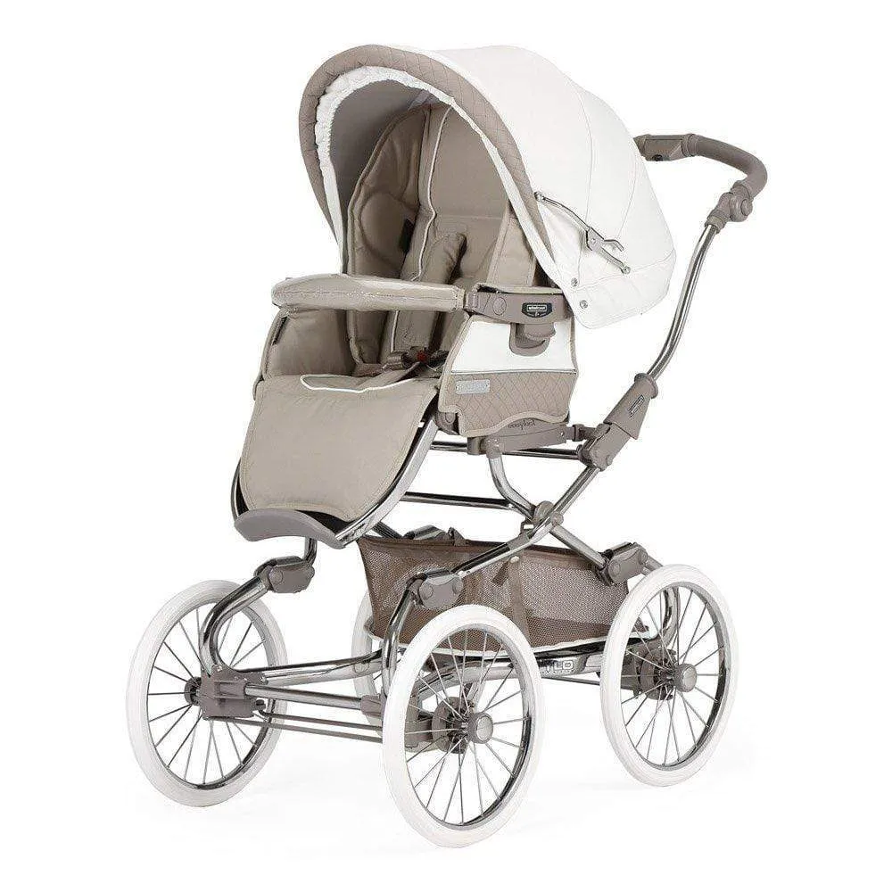 Bebecar Stylo Class  Combination Pram, Raincover and LA3 Kit - Iced Mocha