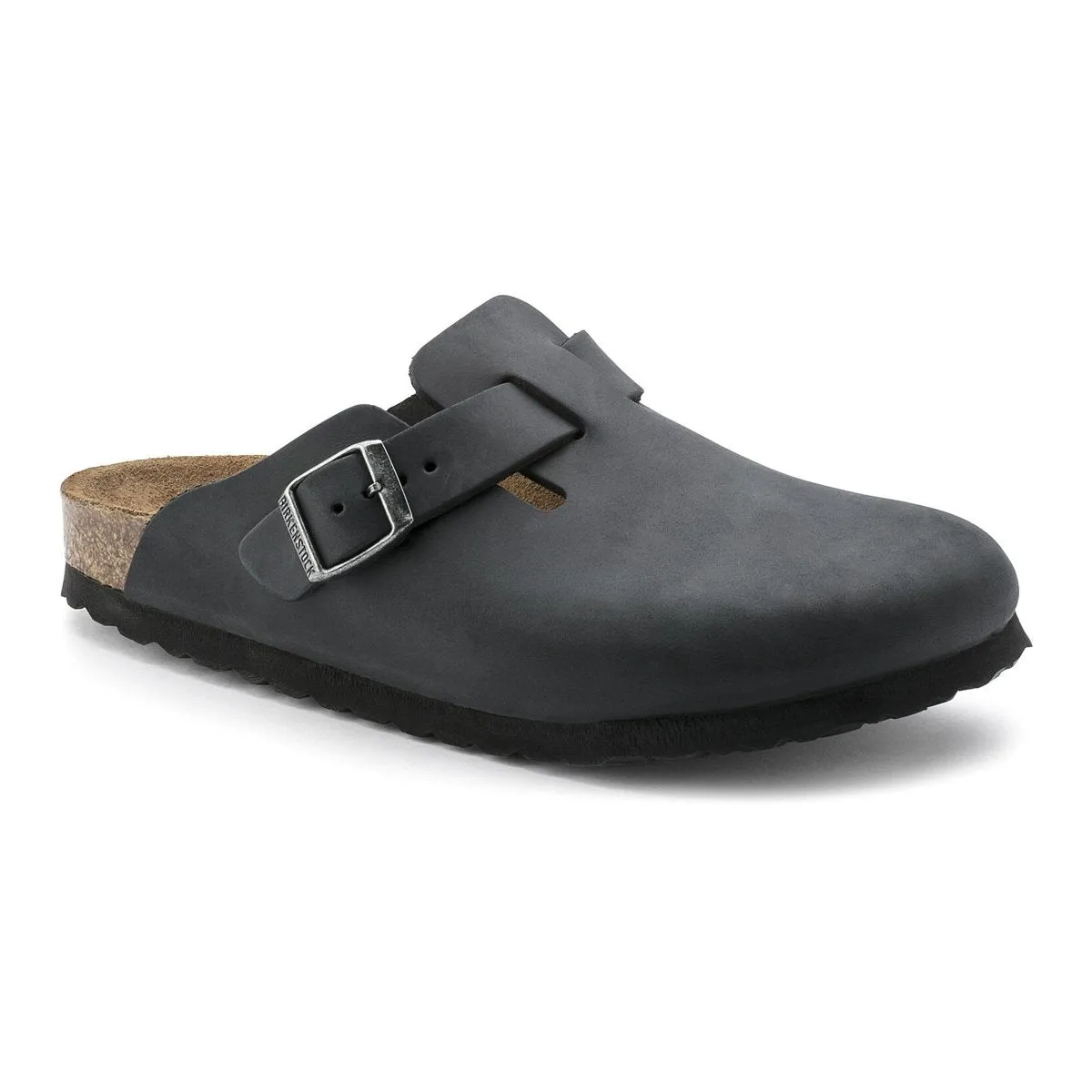 Birkenstock Men's Boston Black Oiled Leather