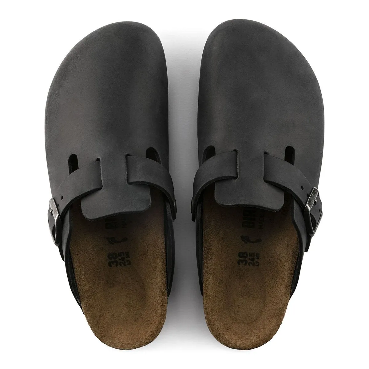 Birkenstock Men's Boston Black Oiled Leather