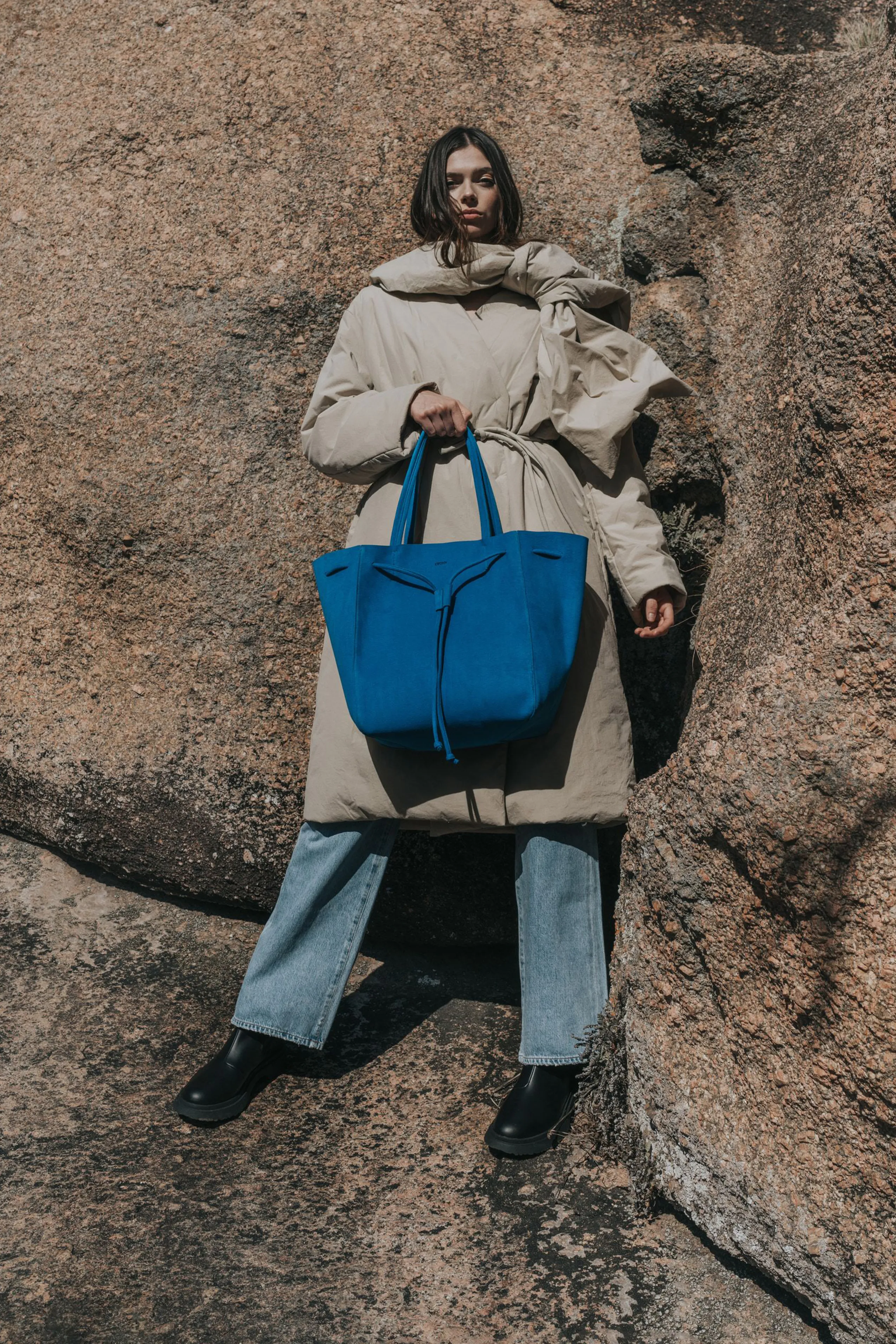 Blue Shopper Bag