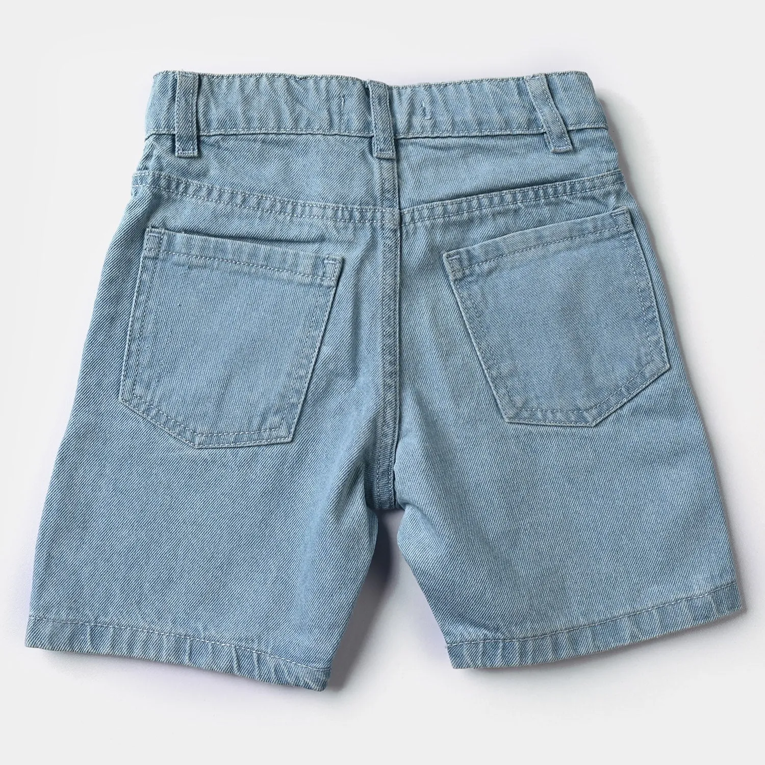 Boys Denim rigid Short Game Over-LIGHT BLUE