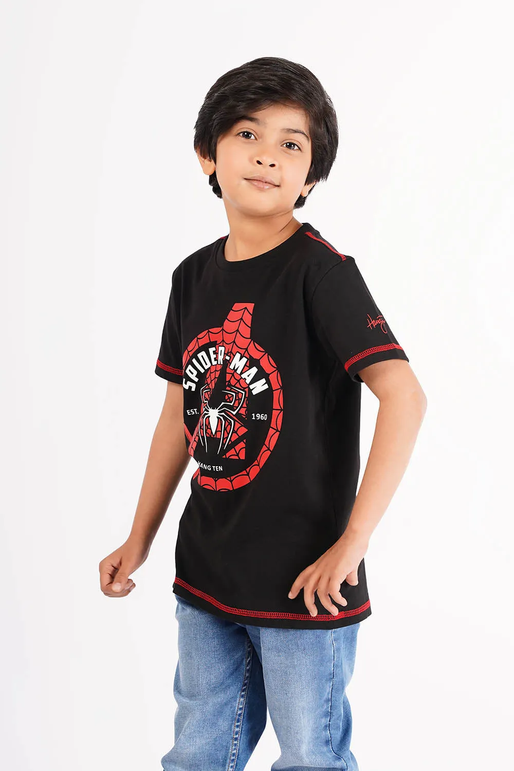 Boy's Short Sleeves Graphics Tee