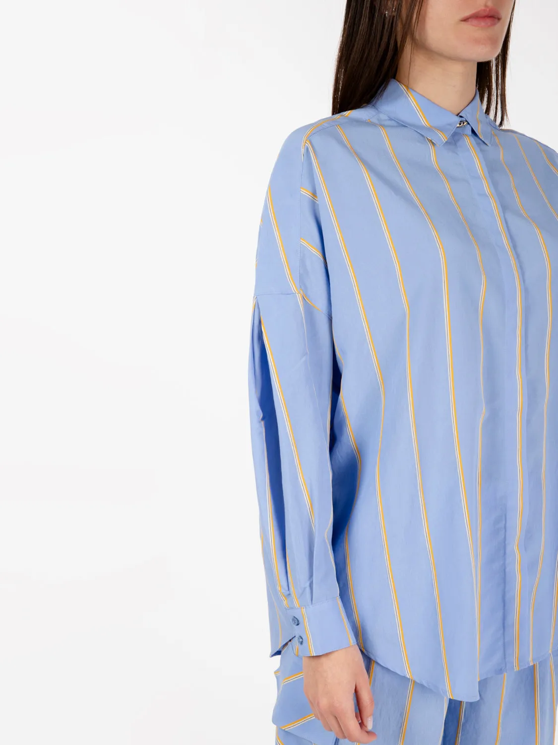 Camicia a righe Celona azzurro