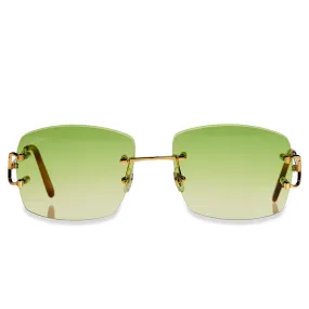 Cartier Eyewear Custom CT00920-001 C Decor Rimless Sunglasses