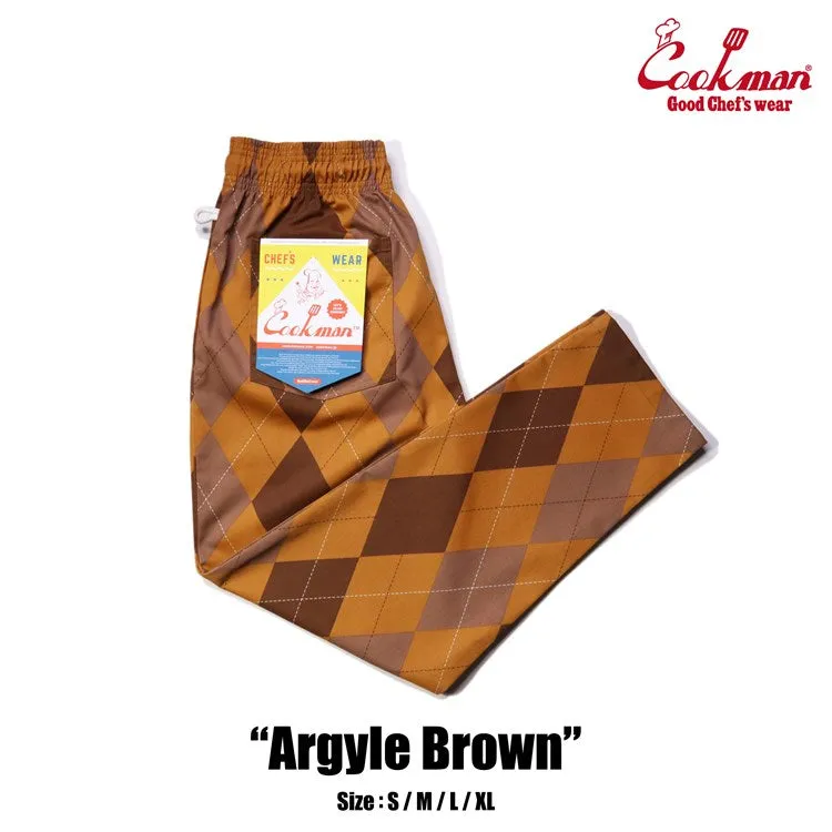 Cookman Chef Pants - Argyle Brown