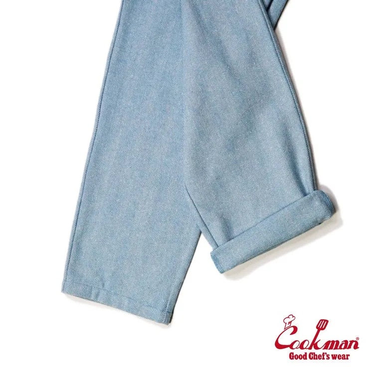 Cookman Chef Pants - Milk Tweed : Sky