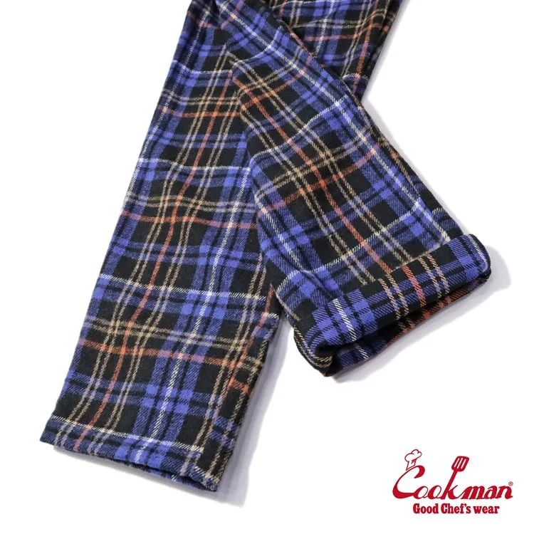 Cookman Chef Pants - Woolmix Tartan : Scottish Navy