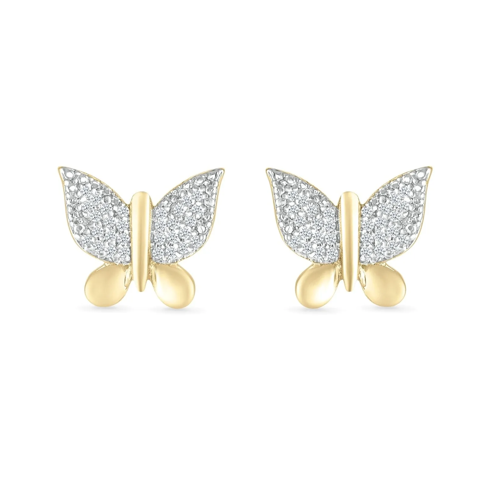 Diamond Butterfly Earrings