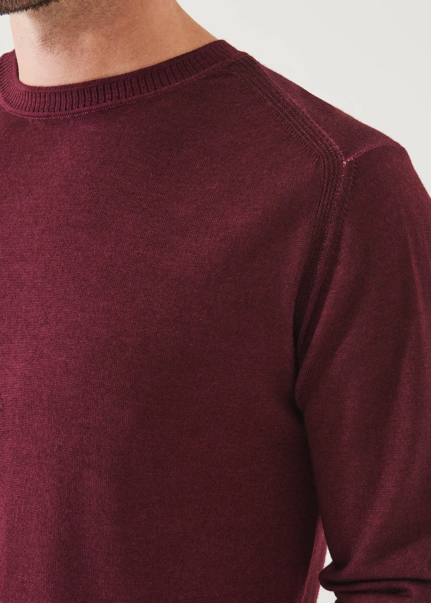 EXTRA-FINE MERINO COLD DYE CREWNECK