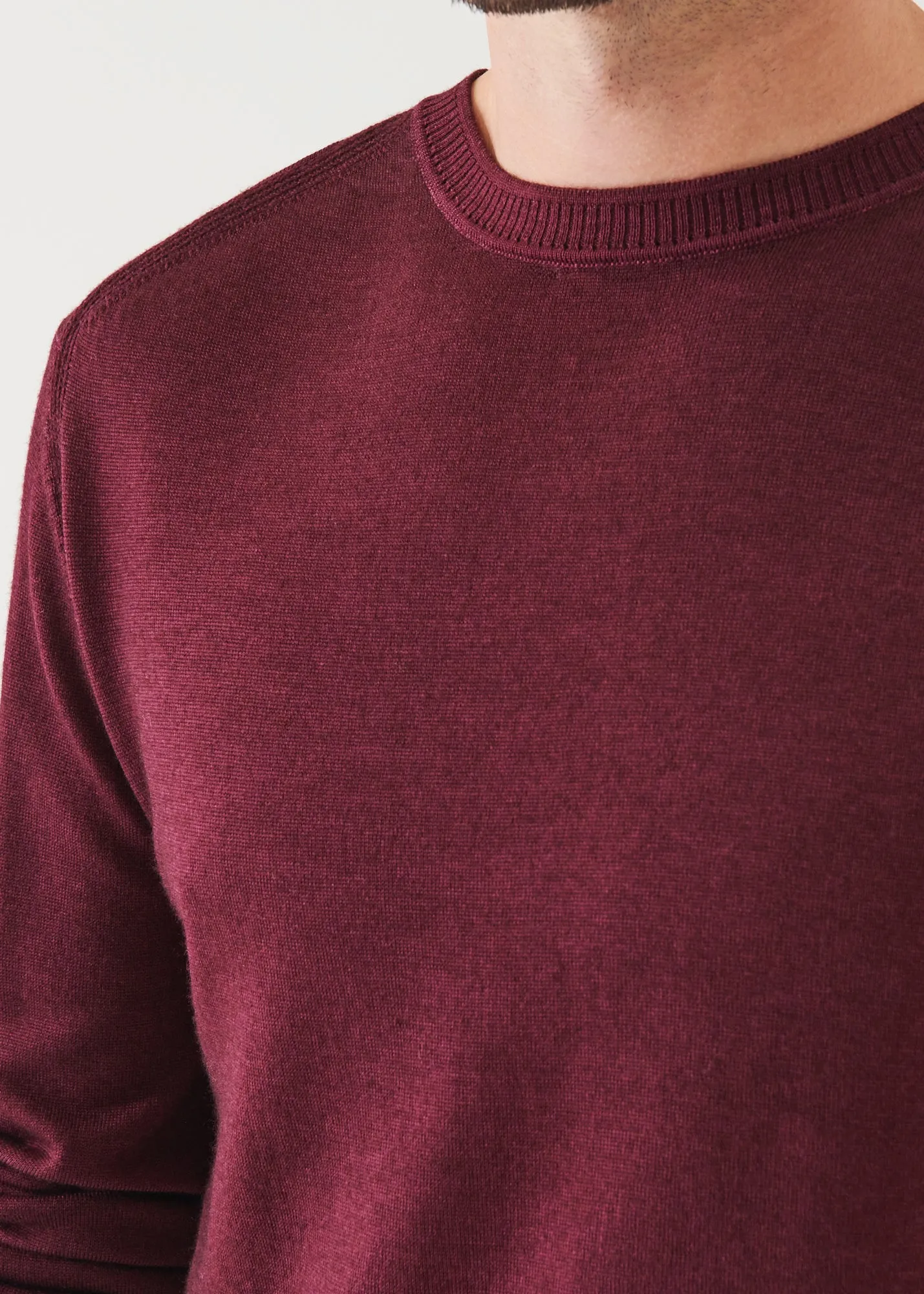 EXTRA-FINE MERINO COLD DYE CREWNECK