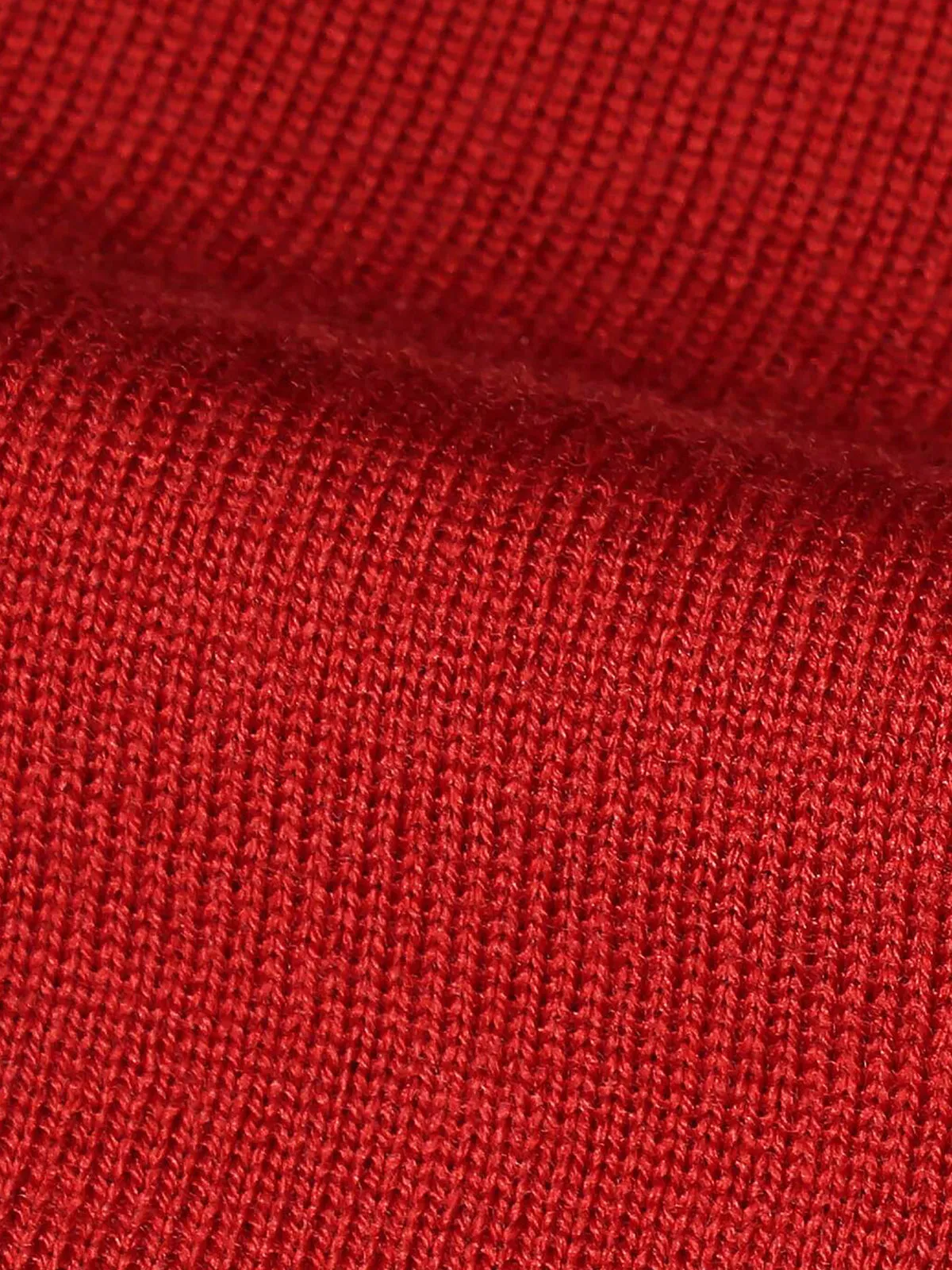 Extrafine Merino V-Neck Burnt Sienna