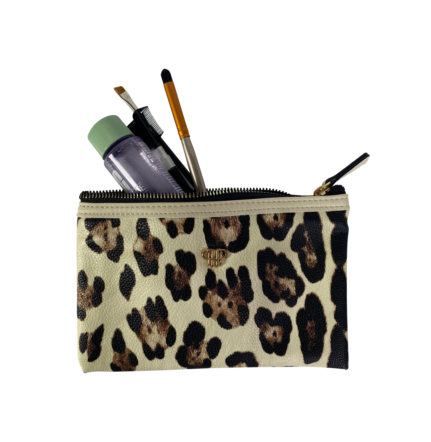 Getaway Toiletry Case - Cream Leopard