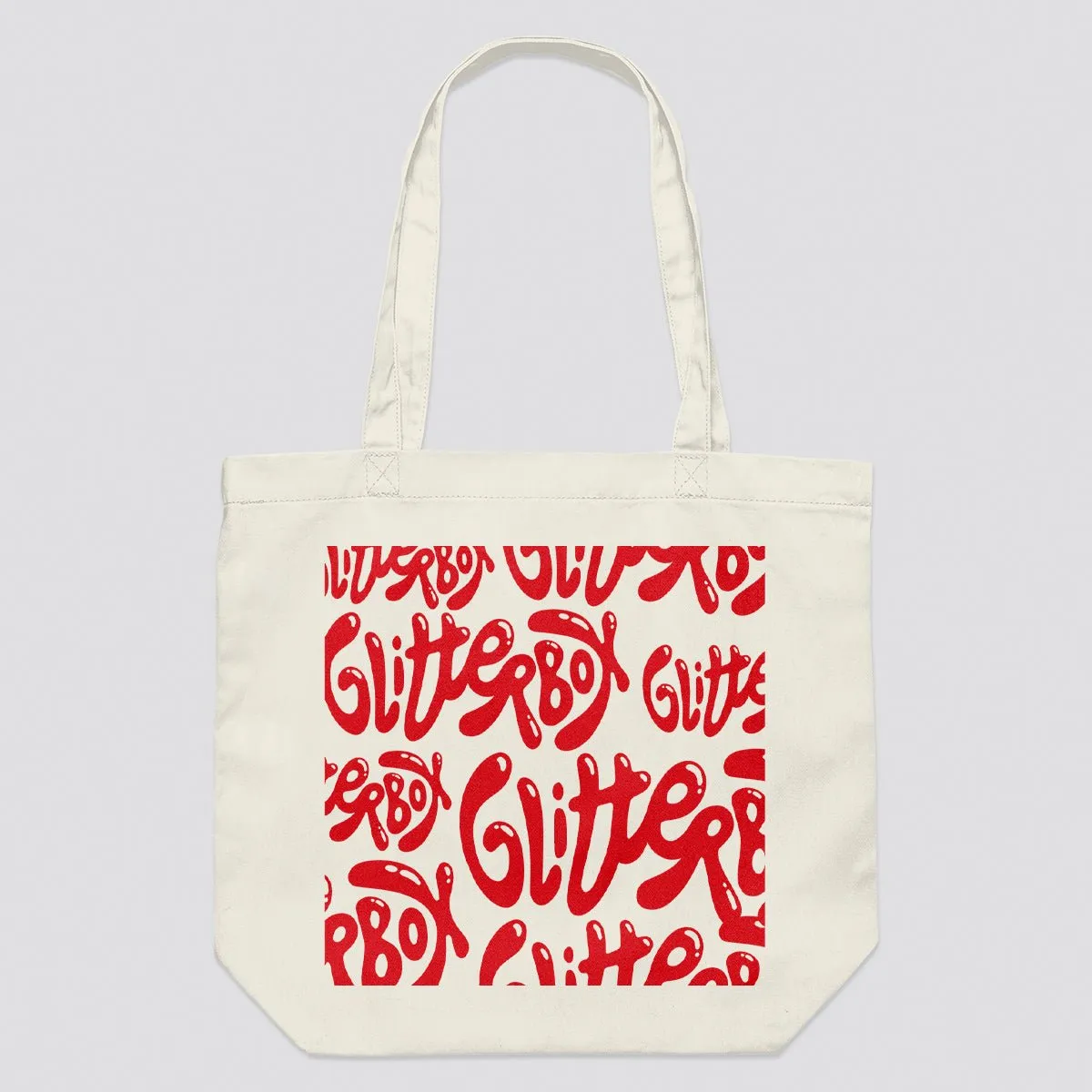 Glitterbox White Jelly Pattern Canvas Shopper