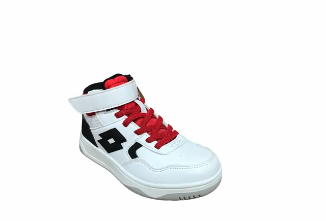 Lotto Tracer Mid CL SL T6743 white black boy's sneakers shoe