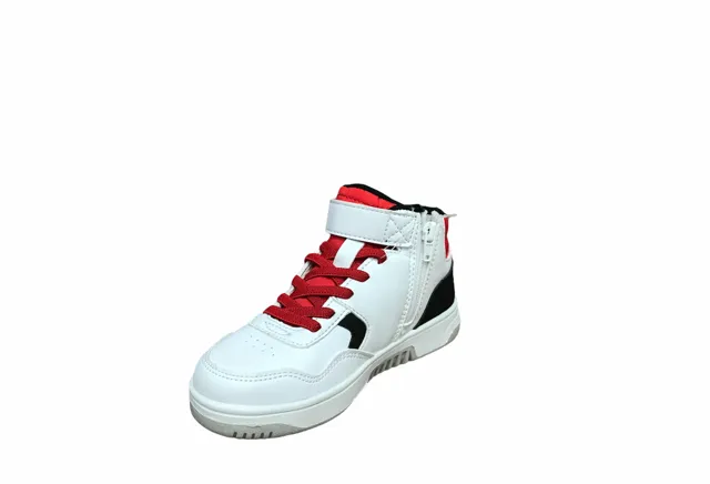 Lotto Tracer Mid CL SL T6743 white black boy's sneakers shoe