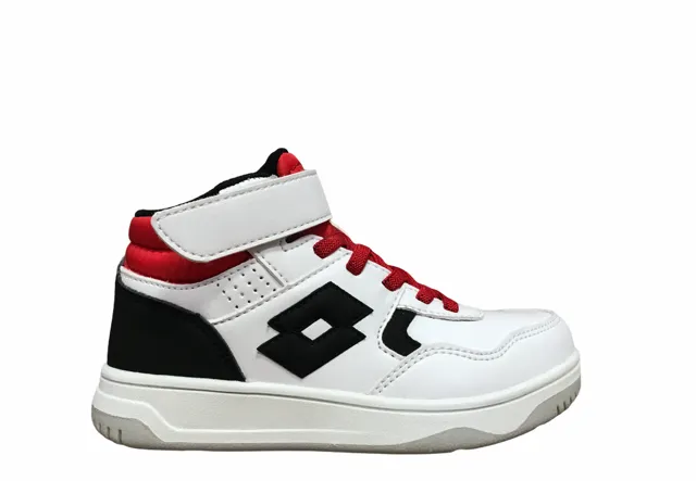 Lotto Tracer Mid CL SL T6743 white black boy's sneakers shoe