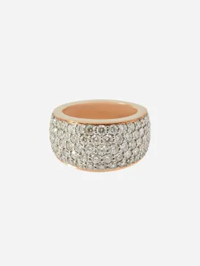 Lytton Pave Diamond Bombe Ring