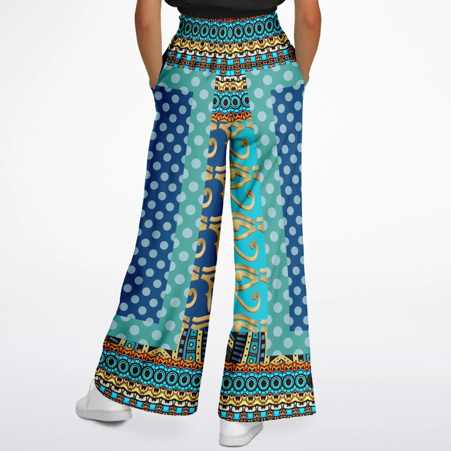 Many Blessings Horus Eye SW Stretchy Phat Bellbottoms