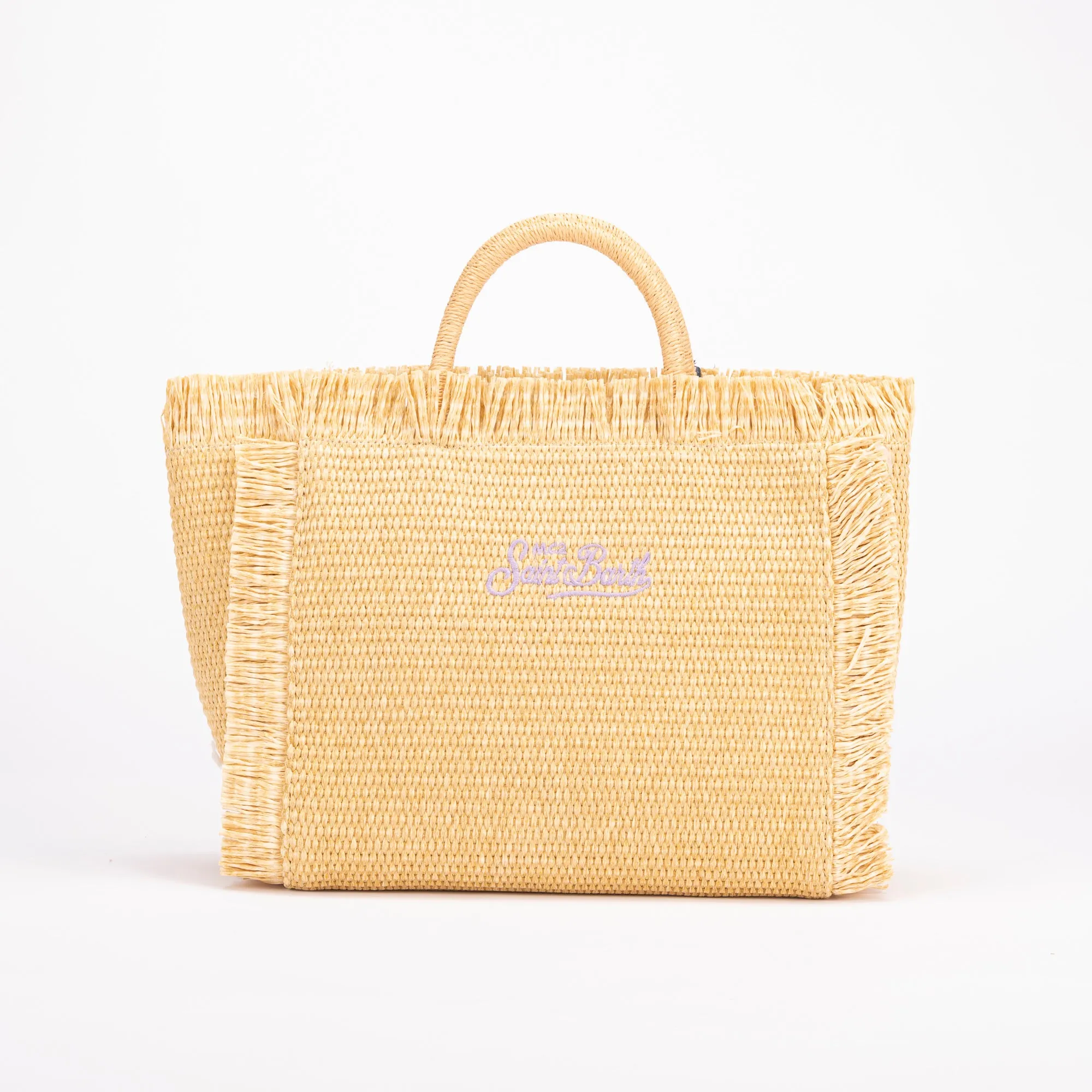 Mc2 Saint Barth borsa colette straw raffia strass