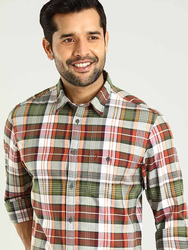 Men Checked Full Sleeve Cotton Shirt