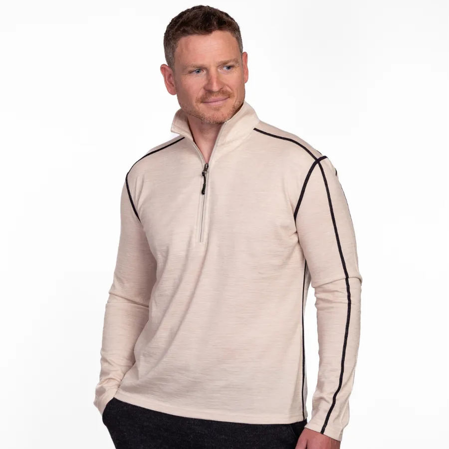 Men's Alpaca Base Layer Quarter Zip