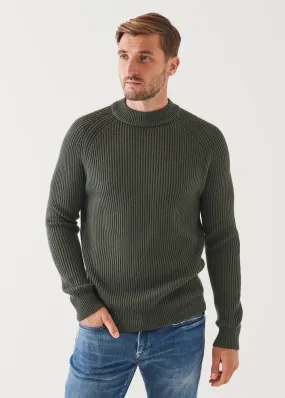 MERINO RIBBED KNIT SWEATER