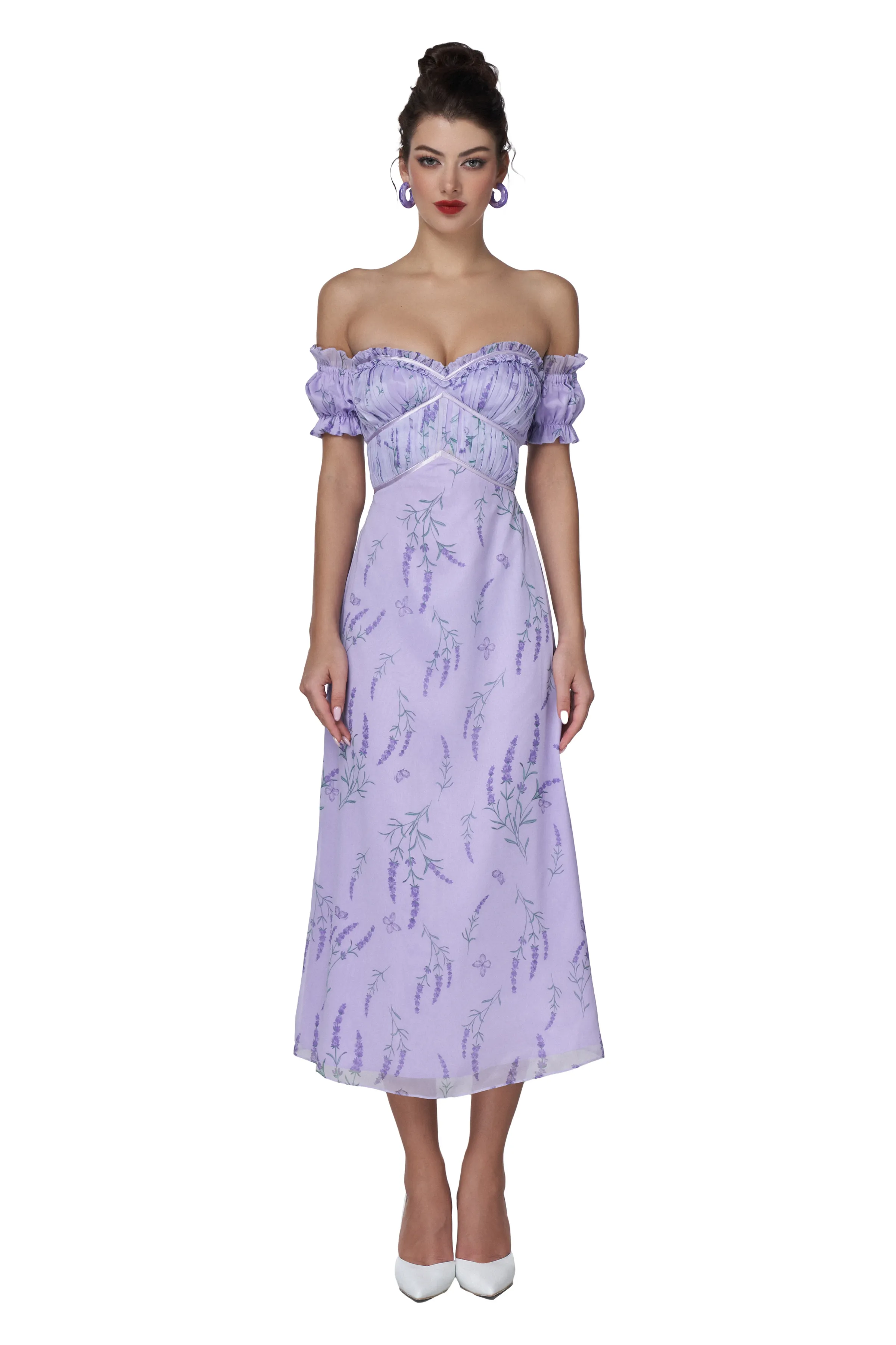 Miss. Wisteria Midi Dress