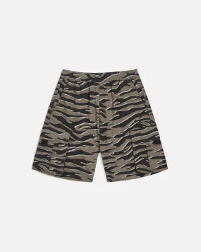 Patta Tiger Stripe Camo Cargo Ripstop Shorts (Multi)