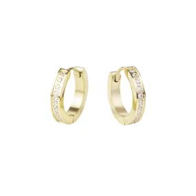 Pavé Huggie Earrings