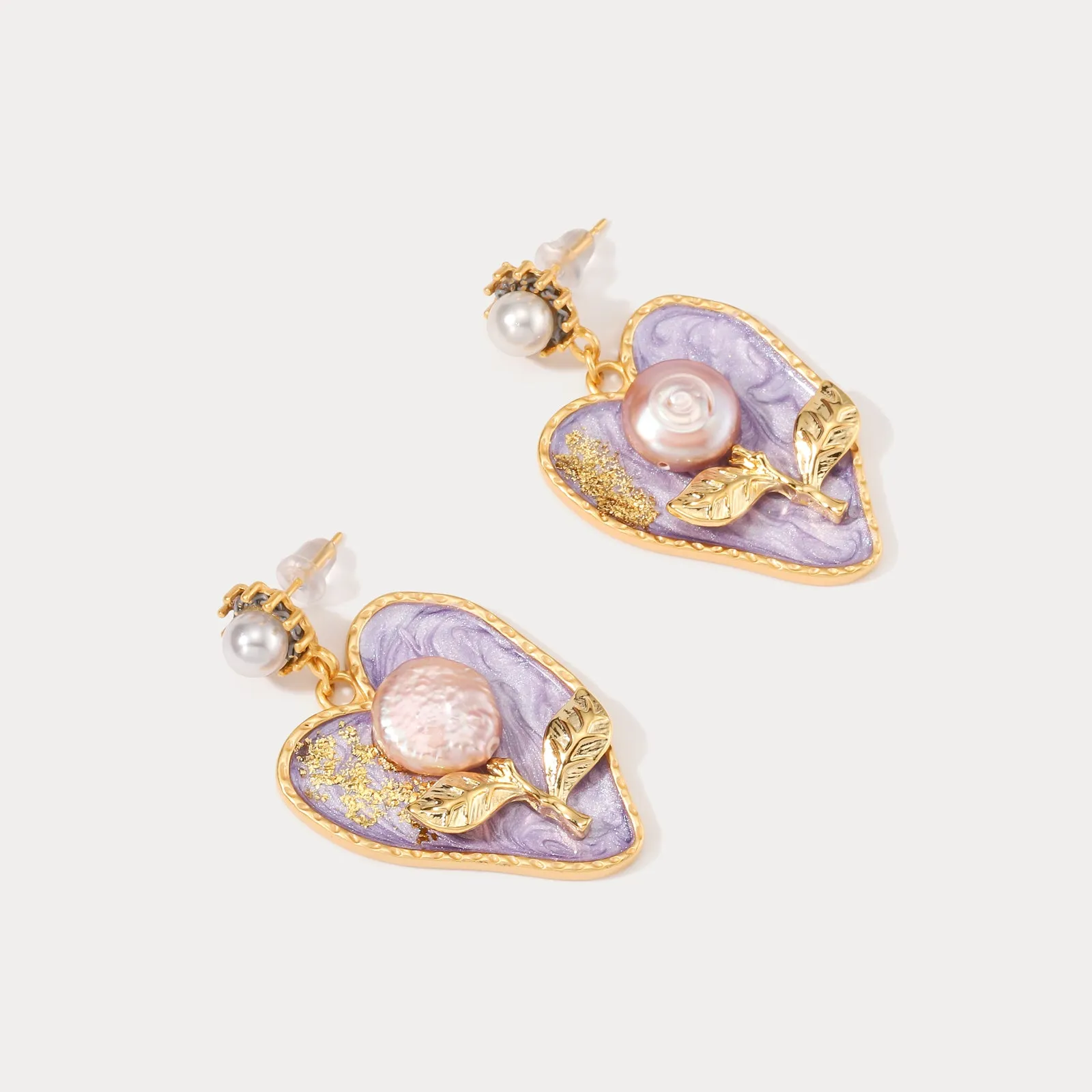 Pearl Lilac Earrings