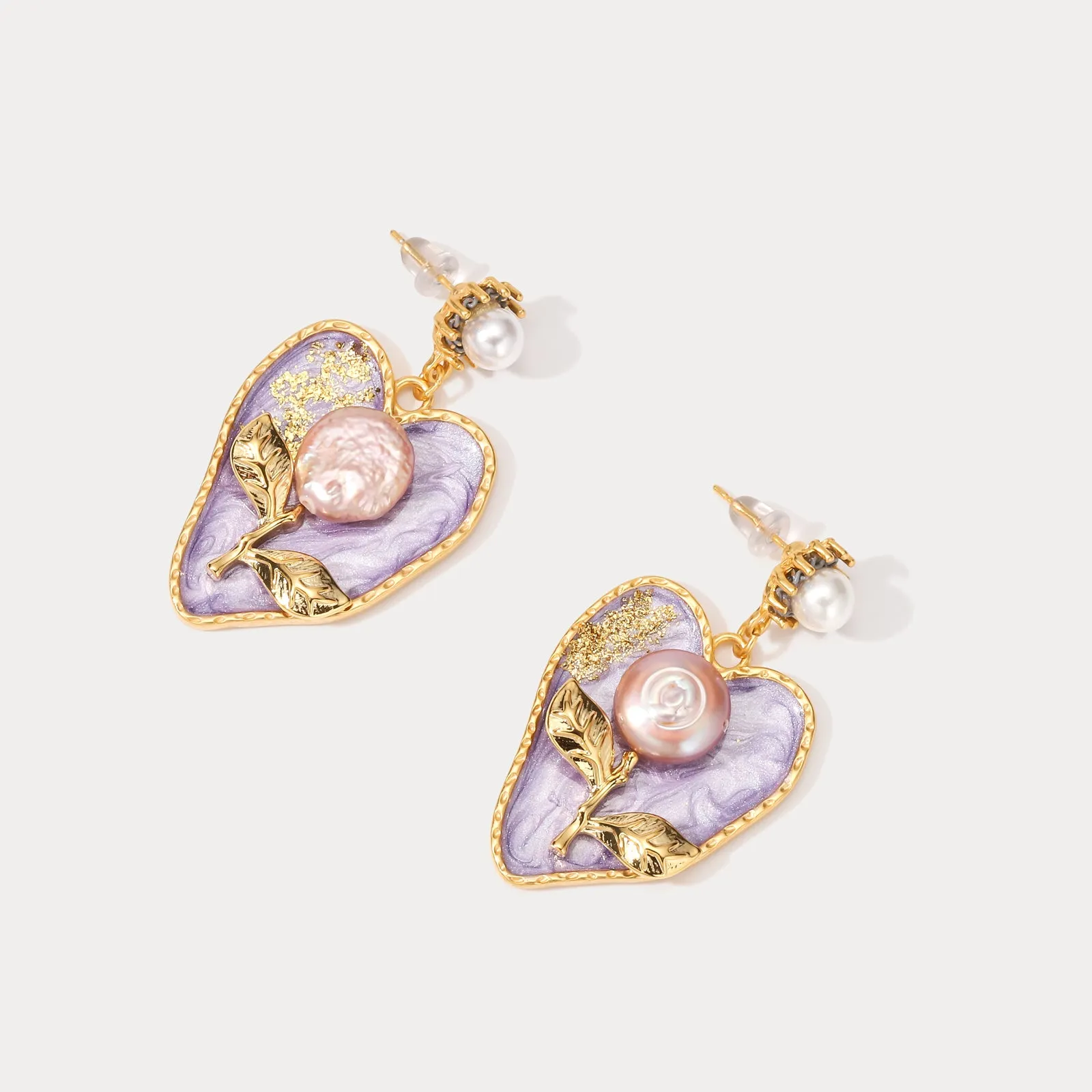 Pearl Lilac Earrings