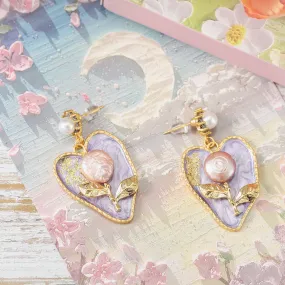 Pearl Lilac Earrings