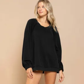 Pullover Back Cut Out Sweatshirt