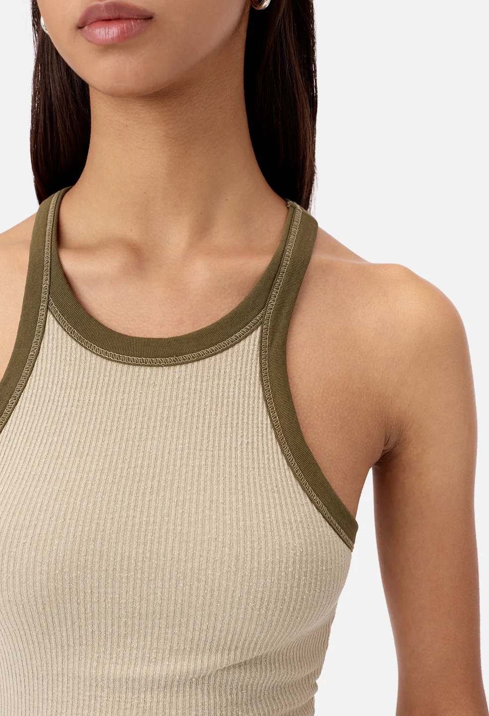 Silk Rib Tank / Mineral