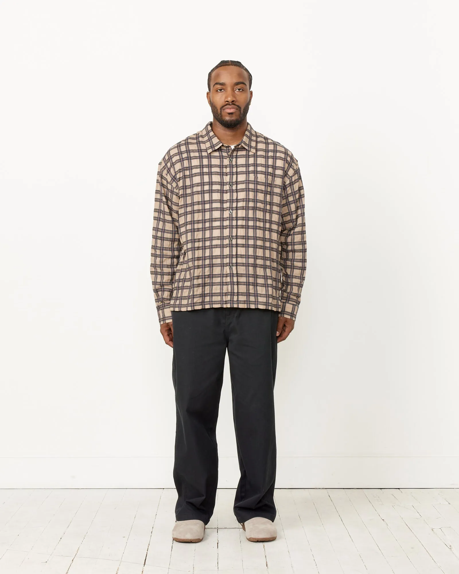 Sonoma Plaid Shirt in Tan