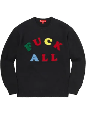 Supreme Jamie Reid Fuck All Sweater Black [SS21]