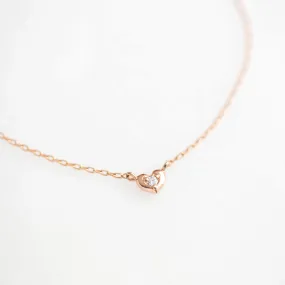 Tiny Diamond Heart Bracelet