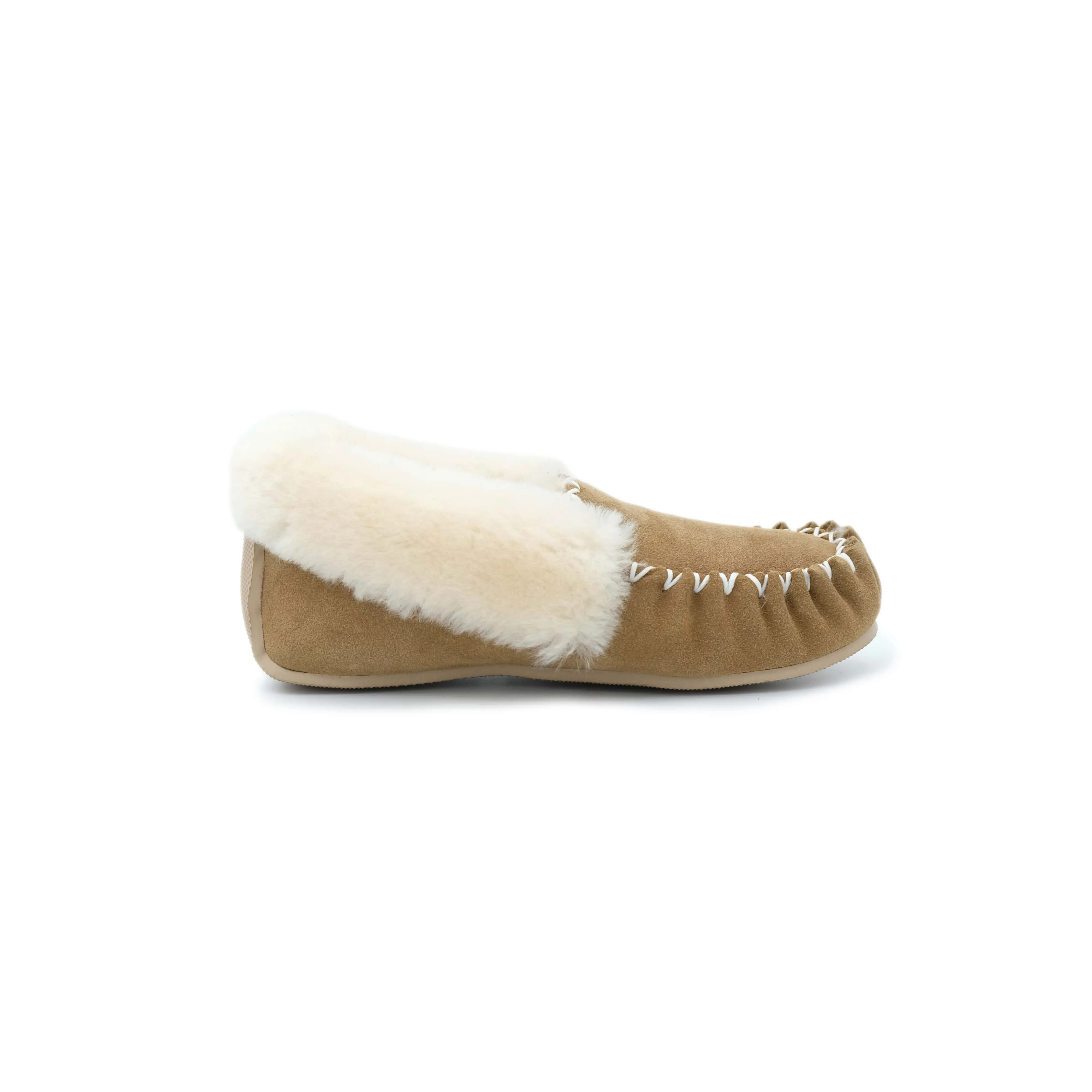 Traditional Sheepskin Moccasins with Heel Support - Men's/Women's