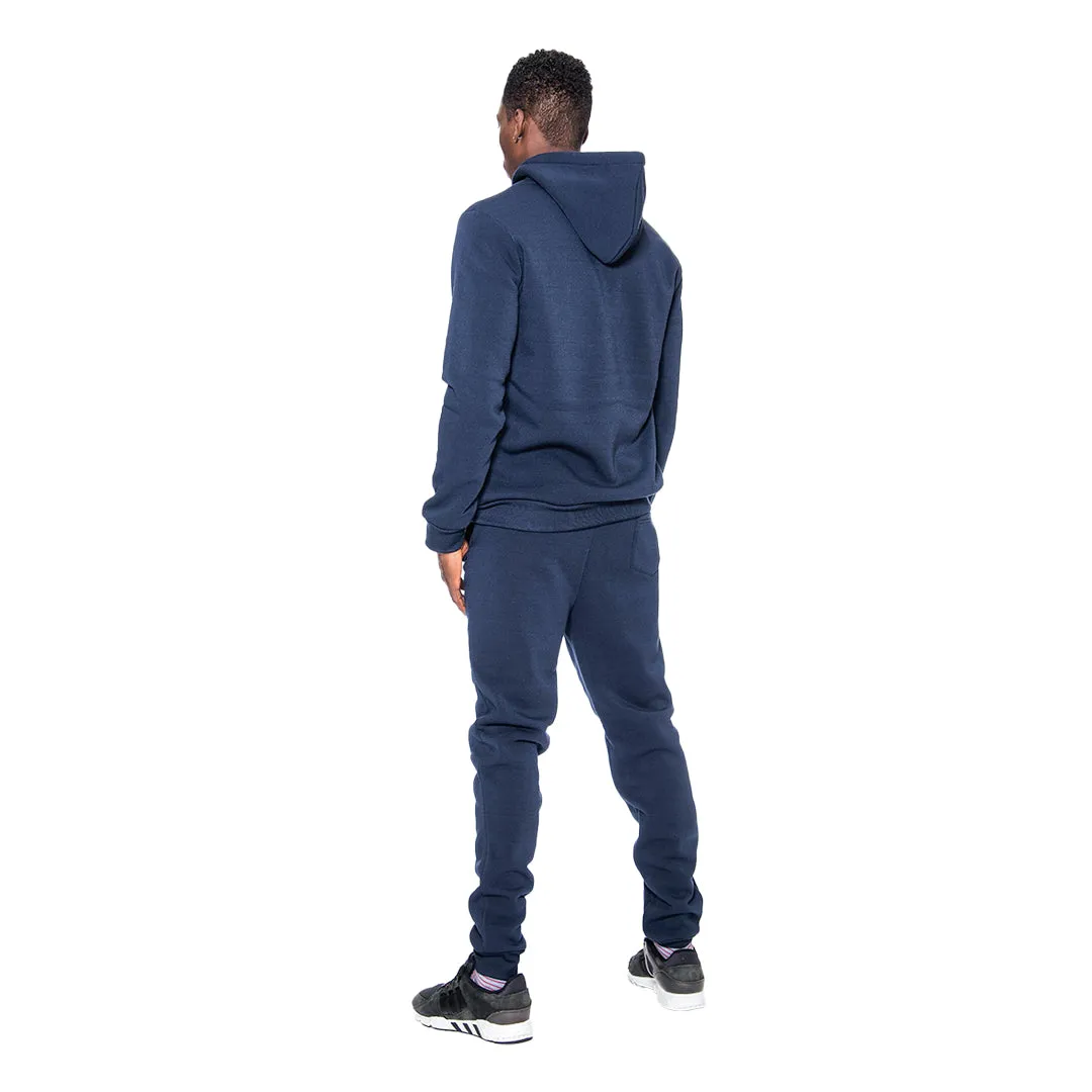 TRD Premium Solid Full Zip Fleece Set - Navy