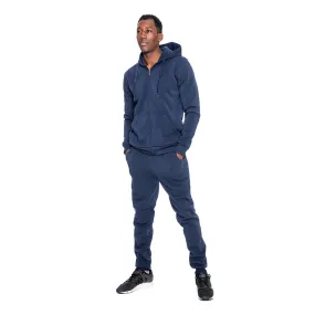 TRD Premium Solid Full Zip Fleece Set - Navy